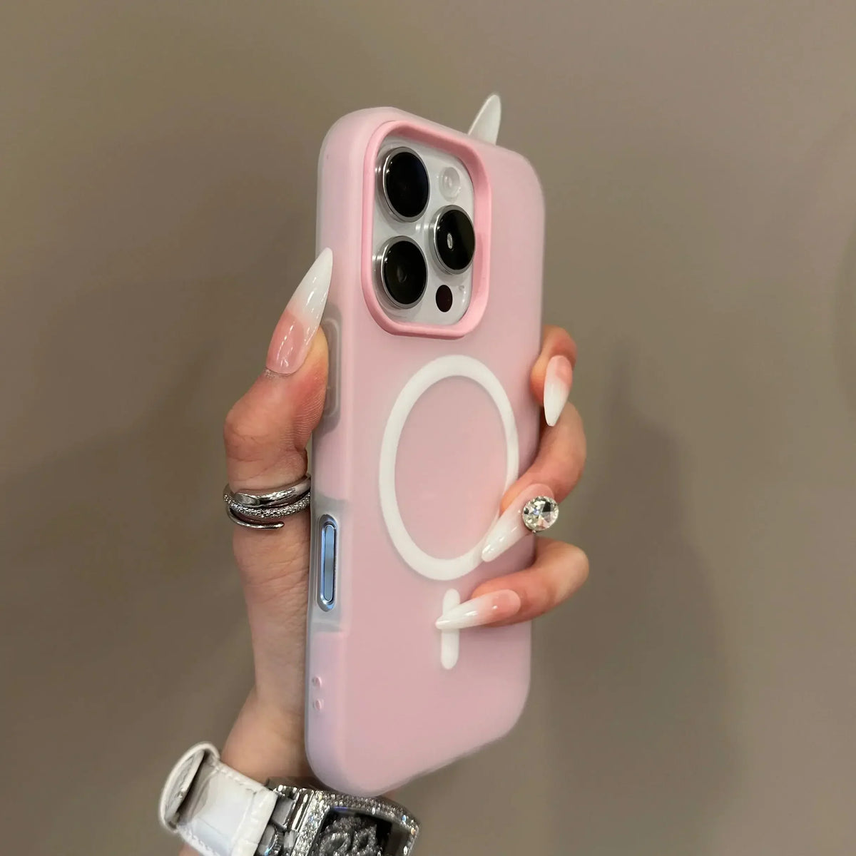 Luxury Candy Color 2 IN 1 Magsafe Case for iPhone 16 15 14 13 12 17 Pro Max Plus Magnetic Wireless Charge Clear Matte Soft Cover