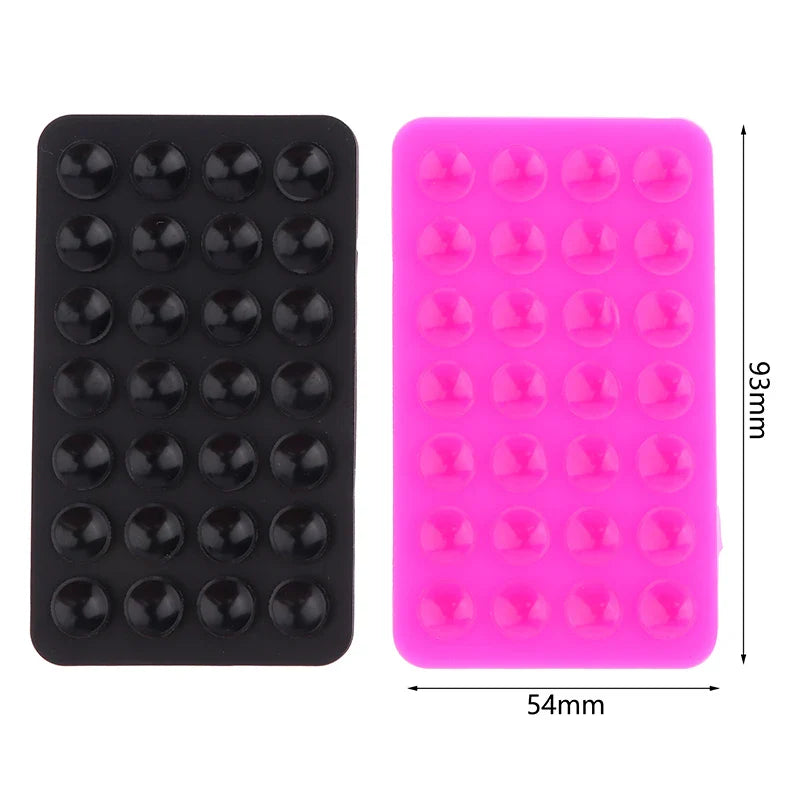Silicone Suction Pad Double Sided For Mobile Phone Fixture Suction Cup Backed Adhesive Silicone Rubber Sucker Pad For Fixing