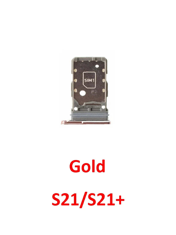 Phone Sim Card Tray For Samsung Galaxy S21 FE Plus Ultra S21+ New SIM Chip Slot Holder G990 G991 G996 G998 With Tool