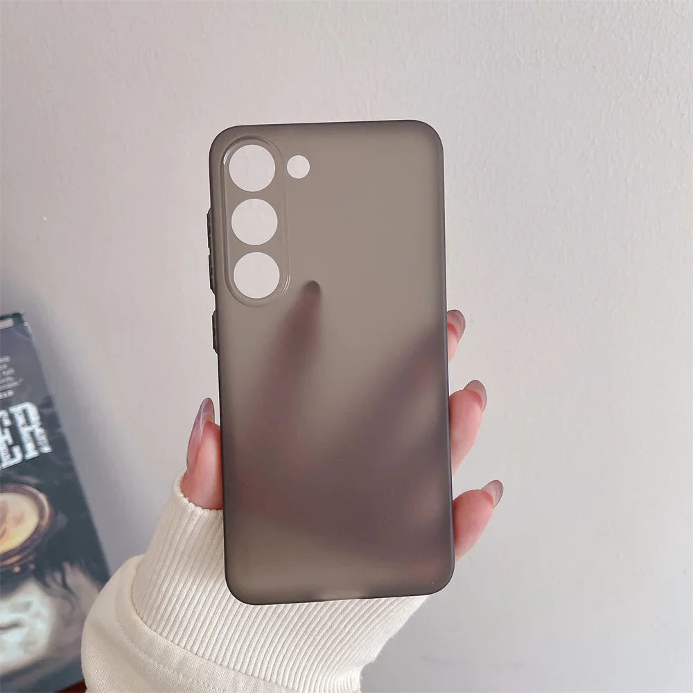 Thin Matte Shockproof Case For Samsung Galaxy S24 S23 S22 Ultra S21 Plus FE A52 A53 A73 A72 A32 A14 A54 Note 20 Ultra TPU Cover