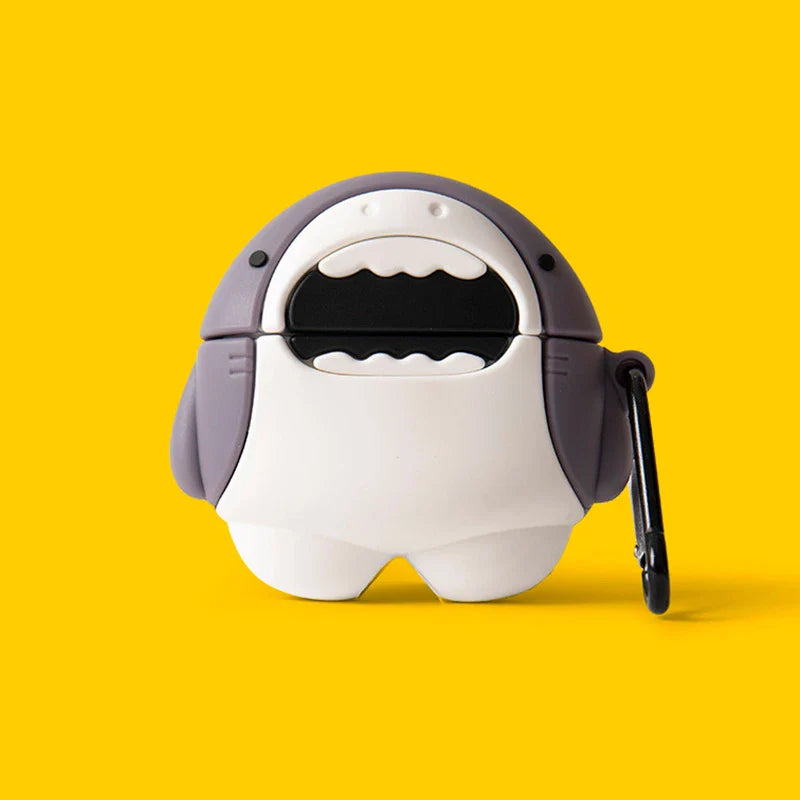 Shark Style Case For Apple AirPods 1 2 3 Pro 2 Case Cute Cartoon  Silicone Earphone Protective Cases Accessories Headphone Cover