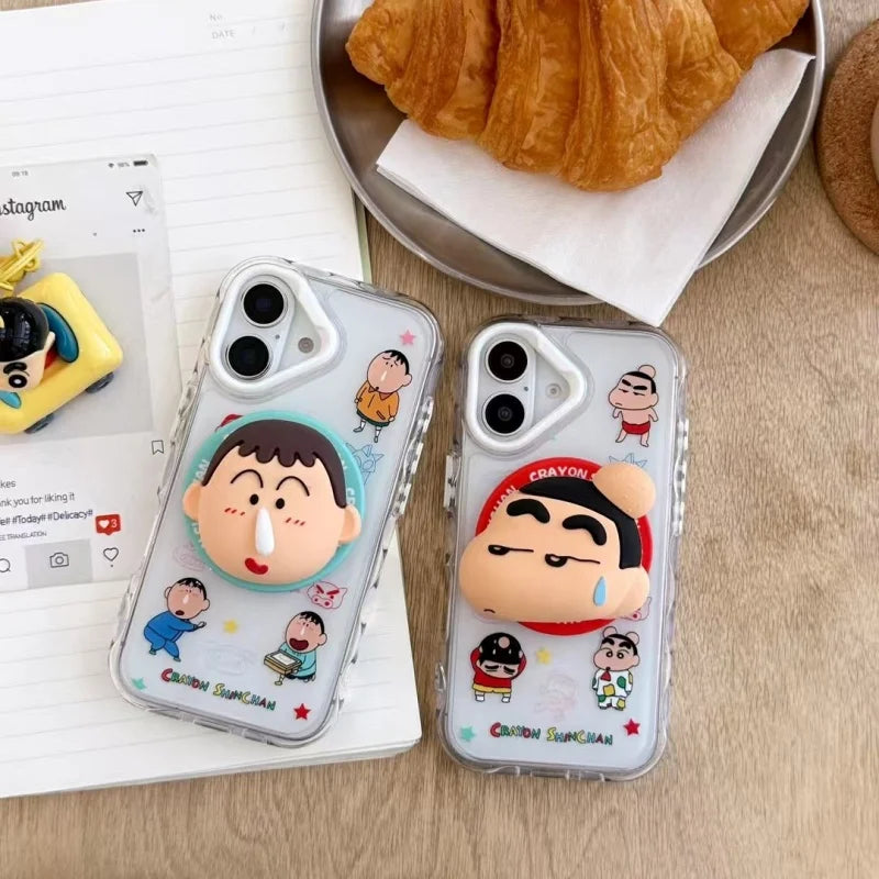 Cute Anime Funny snot Boochan Crayon Shin-chan Magnetic Holder Magsafe ...