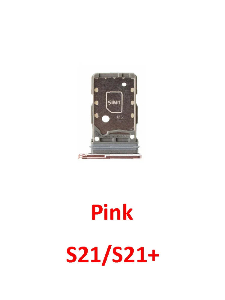 Phone Sim Card Tray For Samsung Galaxy S21 FE Plus Ultra S21+ New SIM Chip Slot Holder G990 G991 G996 G998 With Tool