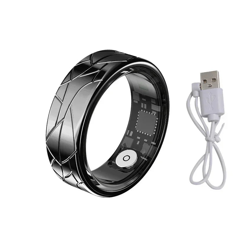 Smart Ring Women Photo Control Health Tracker Heart Rate Blood Oxygen Monitor 5ATM Waterproof Men Sports Ring Sleep Fitness