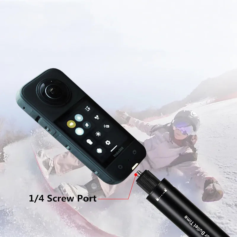 Invisible Selfie Stick for Insta360 X3 X2 Selfie Stick Bullet Time Bundle Handle for Insta360 X4 Panoramic Camera Accessorie DJI