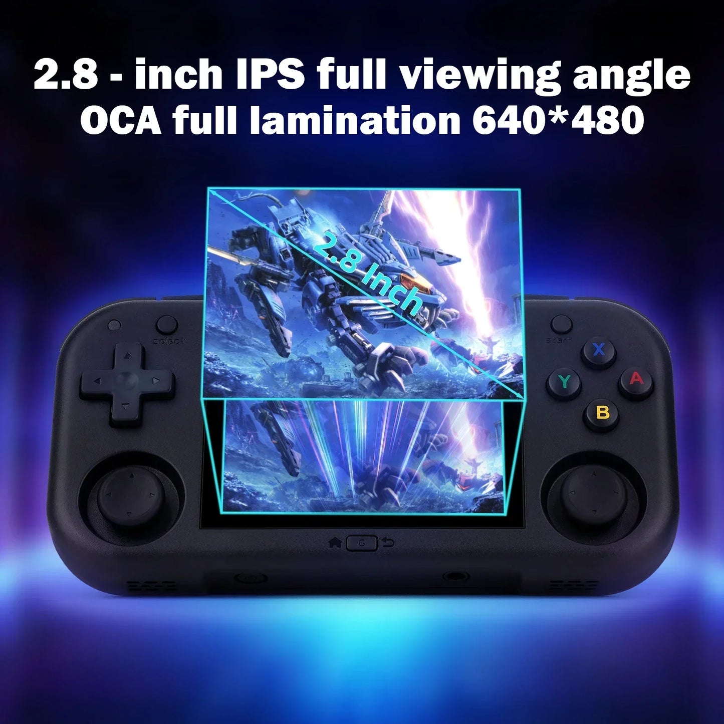 Ampown Mini Zero 28 Retro Handheld Game Console 2.8'' IPS Screen A133P Processor Android System MAGICX ZERO28 Video Player Gifts