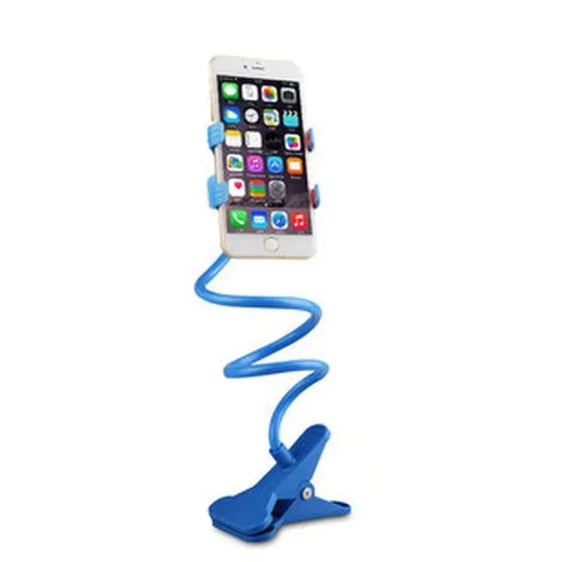 Universal Lazy Mobile Phone Gooseneck Stand Holder Stents Flexible Bed Desk Table Clip Bracket for Phone Flexible Holder Arm