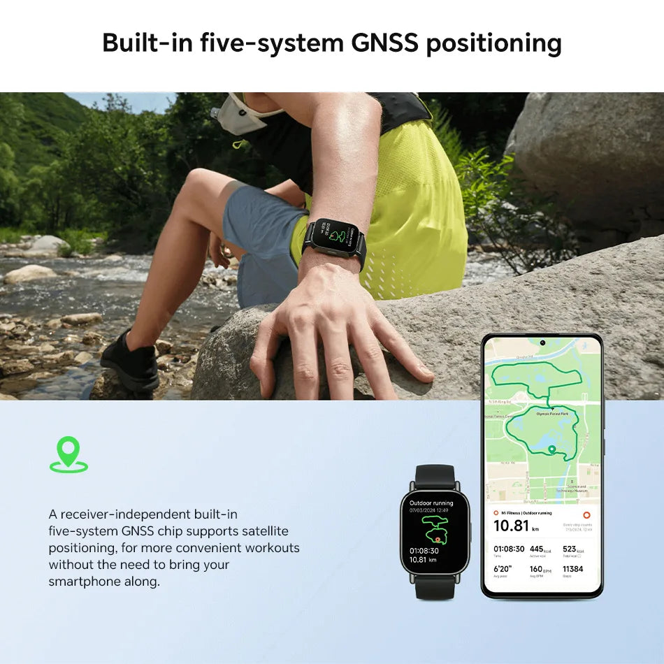 Global Version Xiaomi Redmi Watch 5 Lite 1.96'' AMOLED display 18-Day Battery life Bluetooth® calling Built-in GNSS 5ATM