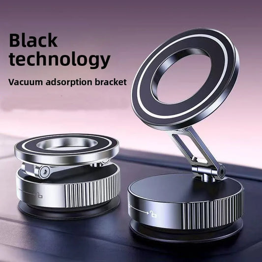 Super Strong N52 Magnetic Phone Holder, Upgraded ABS, 360° Rotatable And Foldable Design, with a Vacuum Suction Cup - Perfect fo