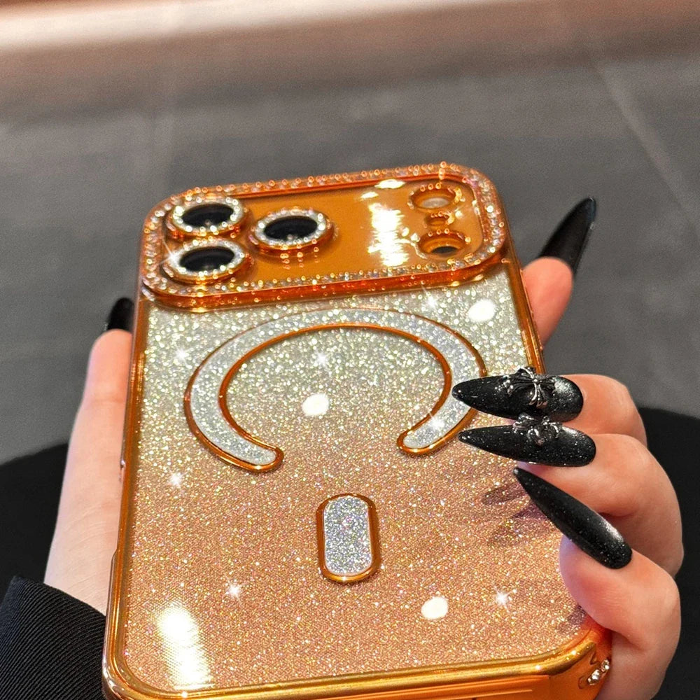 Luxury Gradient Diamond Magsafe Case For iPhone