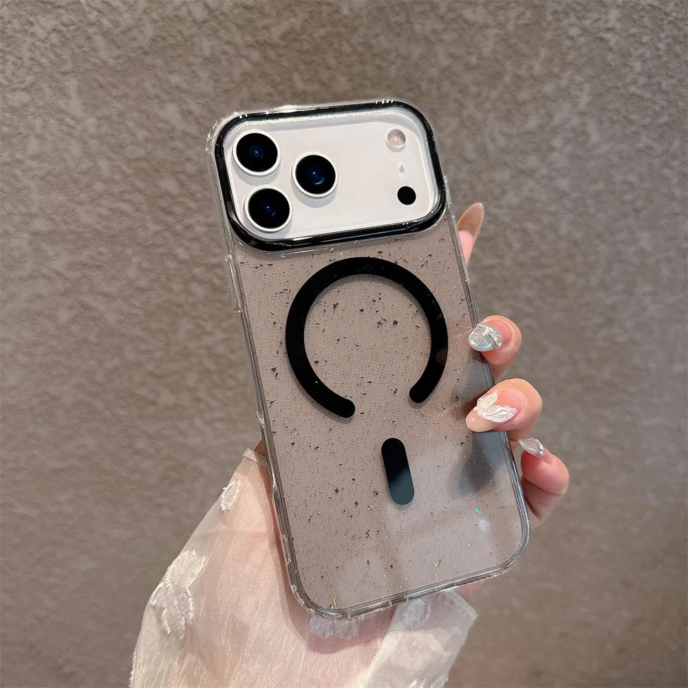 Jelly Glitter For Magsafe Wireless Charging Case For iPhone