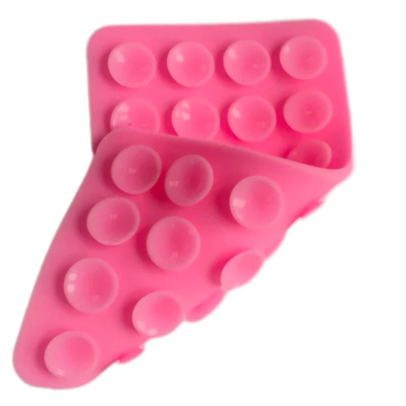 Silicone Suction Pad Double Sided For Mobile Phone Fixture Suction Cup Backed Adhesive Silicone Rubber Sucker Pad For Fixing