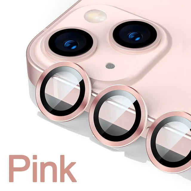 3-2PCS Camera Lens Protector For iPhone 16 Pro Max 16Pro 16Plus  Metal Ring Protector Glass For iPhone 14 15 Plus Camera Lens