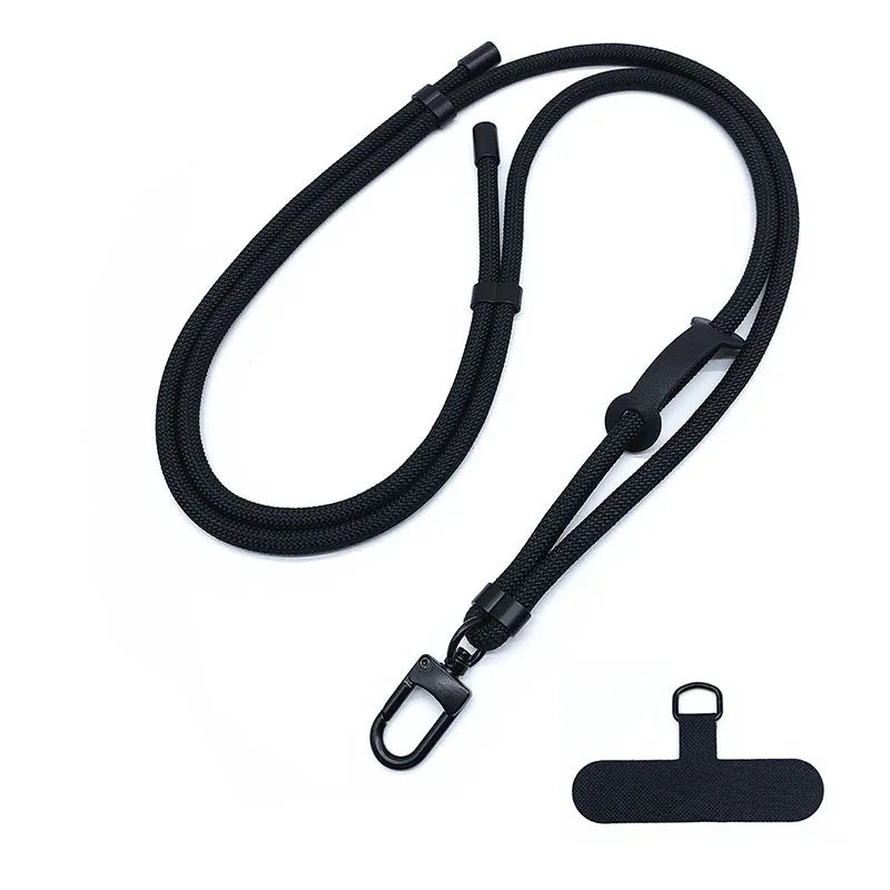 120-150cm Crossbody Phone Lanyard Anti-Loss Adjustable Nylon Strap For Sport Travel Lightweight Durable Cellphone Neck Strap