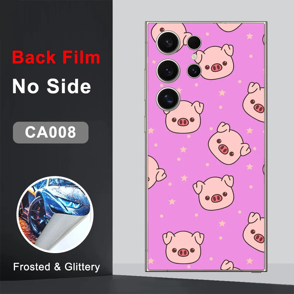 CASEKiTTY Skin Sticker For Galaxy S24 Ultra Back Film Samsung S23 FE S22 S21 Plus Protective Decal Wrap Back Screen Protector