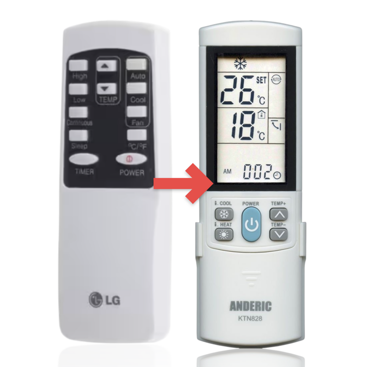 LG COV30332901 Air Conditioner Remote Control