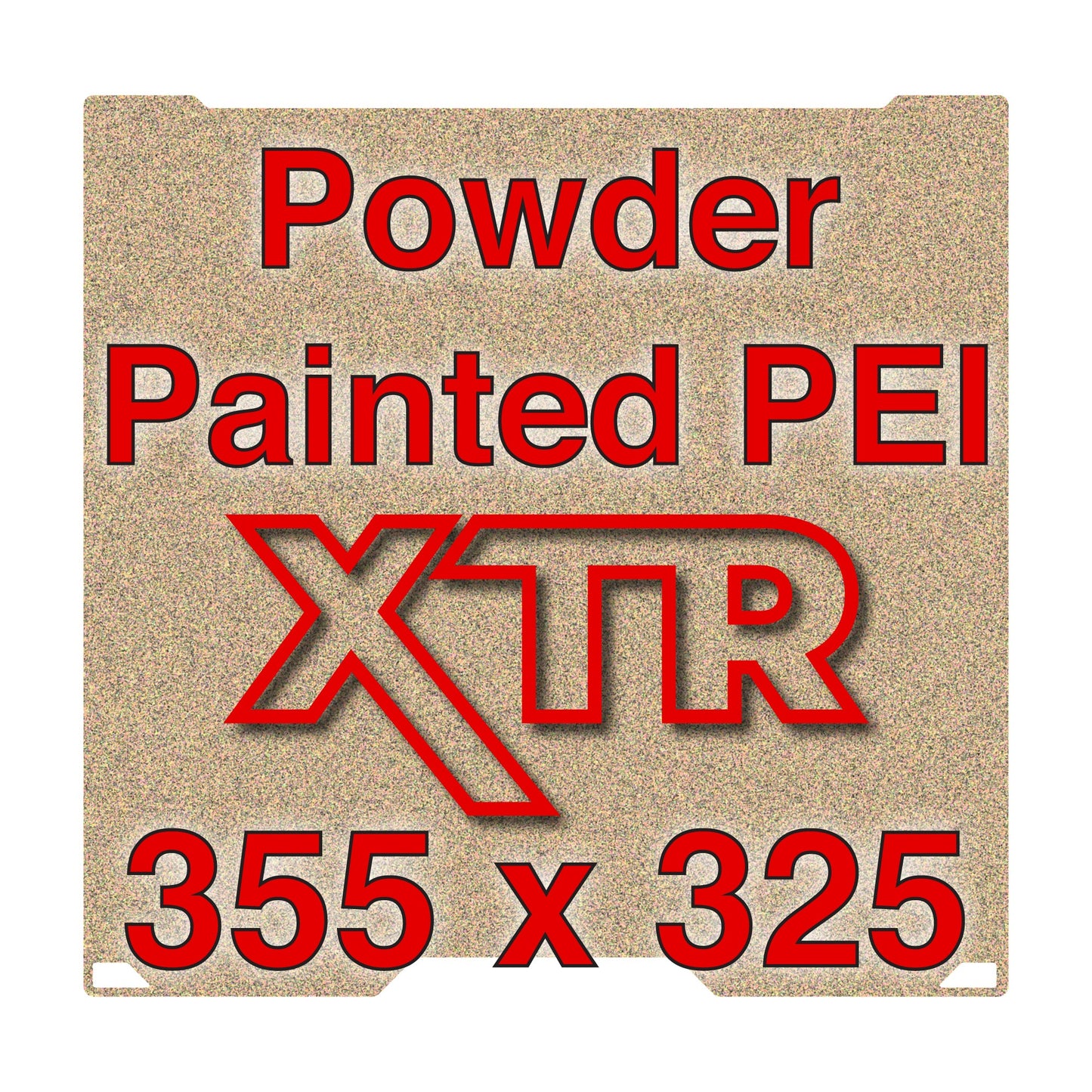 XTR Flexi Plate with Textured ULTEM PEI - Bambu Lab H2D - 355 x 325
