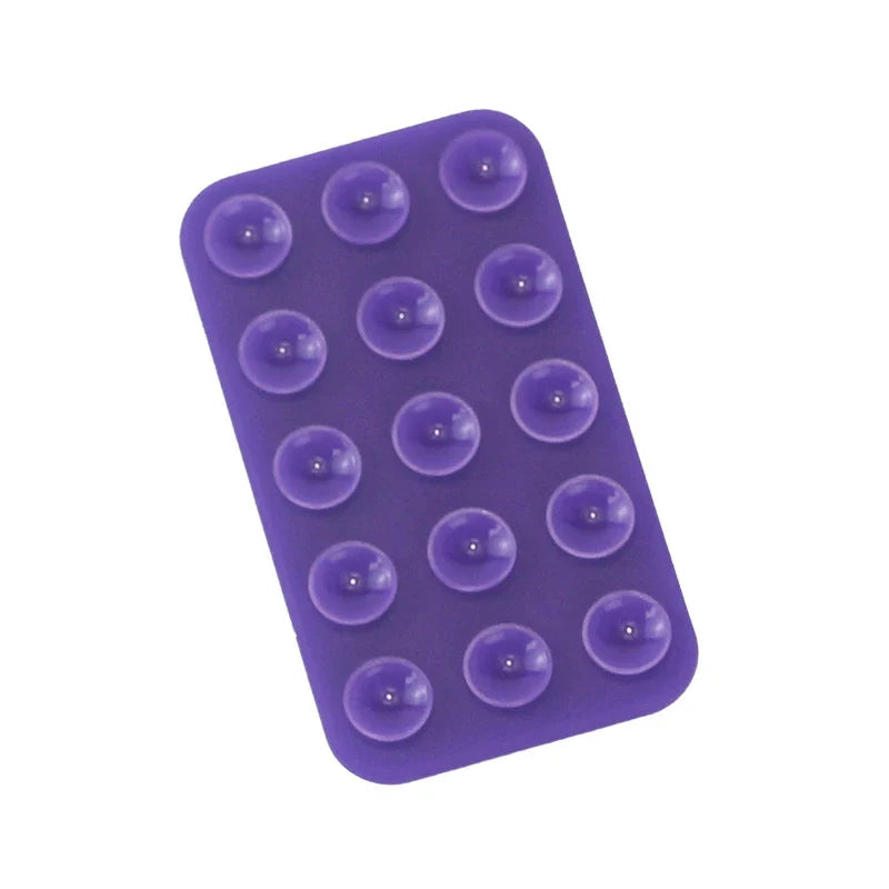 Silicone Suction Pad Double Sided For Mobile Phone Fixture Suction Cup Backed Adhesive Silicone Rubber Sucker Pad For Fixing