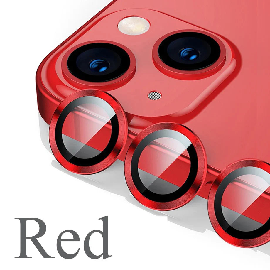 Camera Lens Protector For iPhone 11 12 13 14 15 Pro Max Mini 9H Tempered Glass Screen Protector Cover Film 14/15 Plus Metal Ring