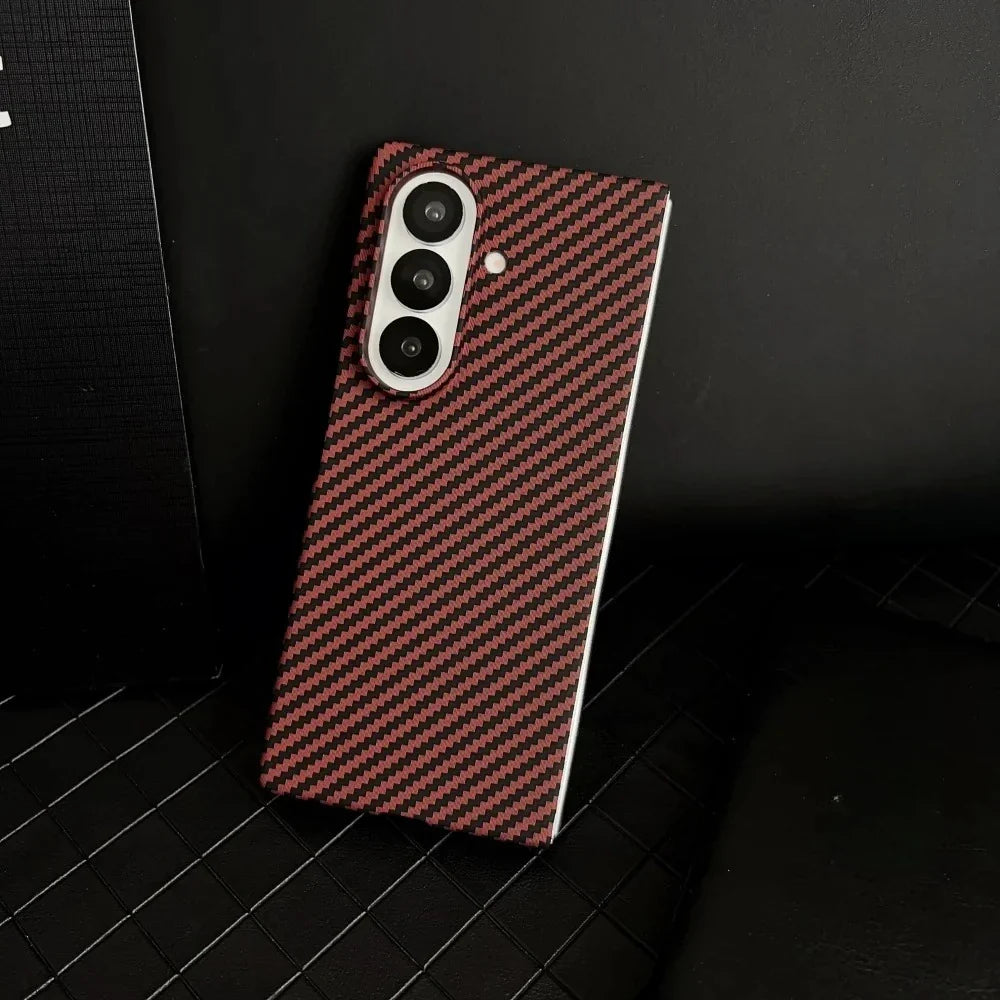High-end Ultra Thin Carbon Fiber Phone Case for Samsung Galaxy Z Fold 7 6 5 4 3 Magsafe Wireless Charging Screen Protector Cover