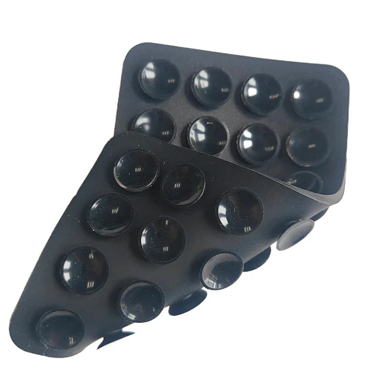 Silicone Suction Pad Double Sided For Mobile Phone Fixture Suction Cup Backed Adhesive Silicone Rubber Sucker Pad For Fixing