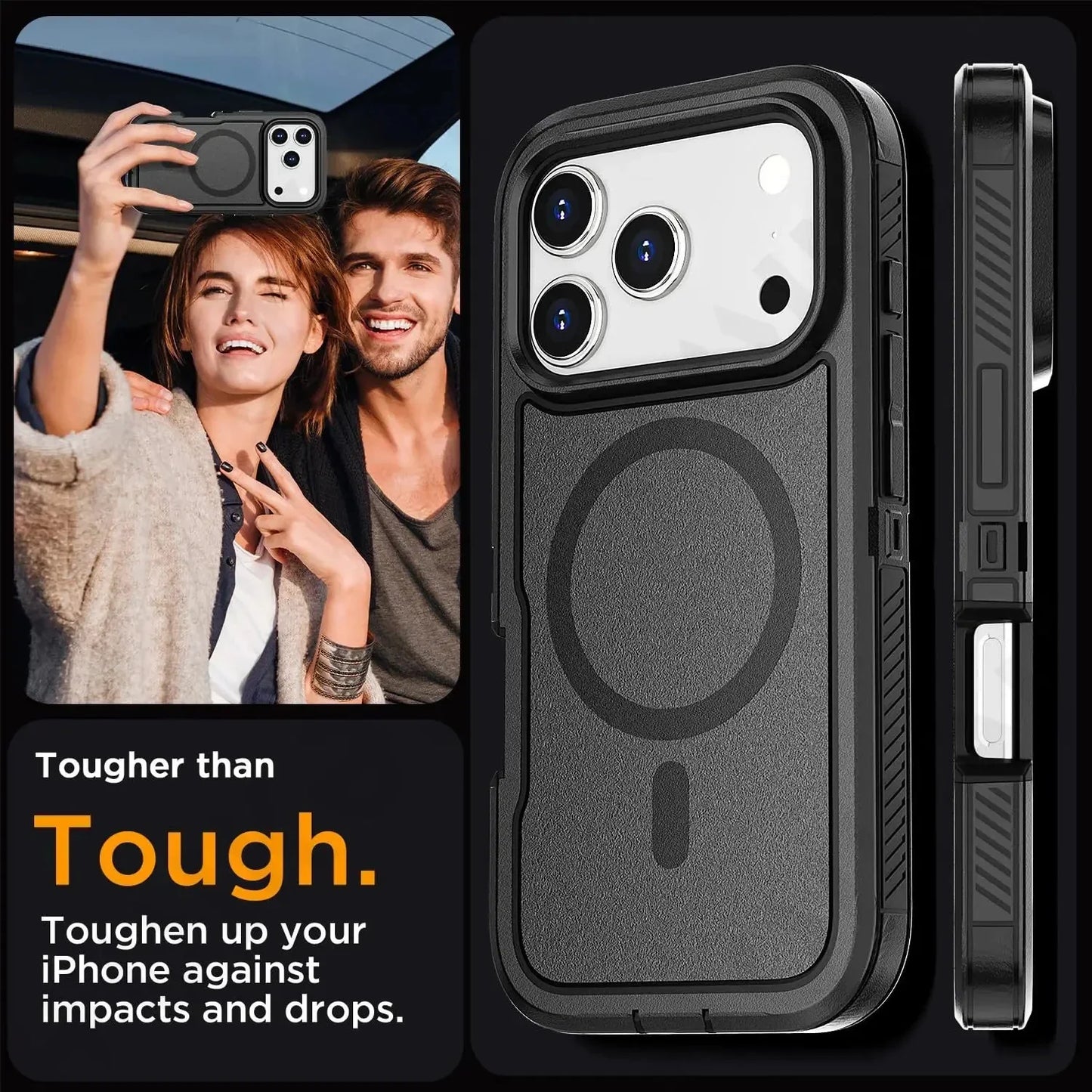 Case For iPhone 17 16 15 14 13 12 11 Pro XR Max Plus Heavy Duty Shockproof Anti-Scratch Rugged Protective with Kickstand Cover