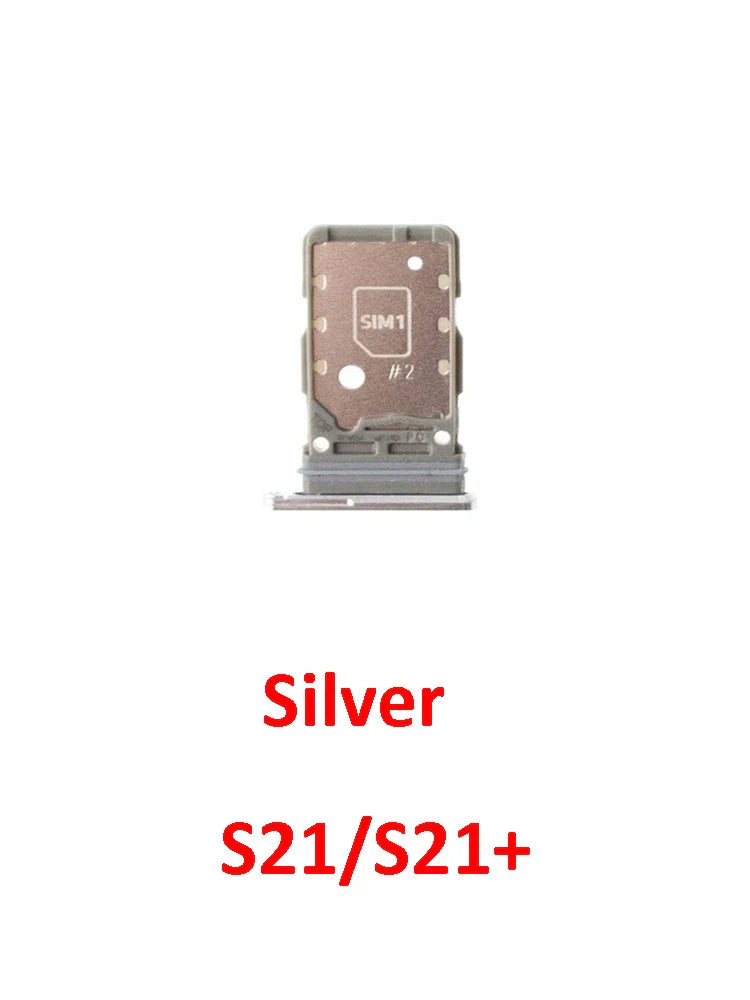 Phone Sim Card Tray For Samsung Galaxy S21 FE Plus Ultra S21+ New SIM Chip Slot Holder G990 G991 G996 G998 With Tool