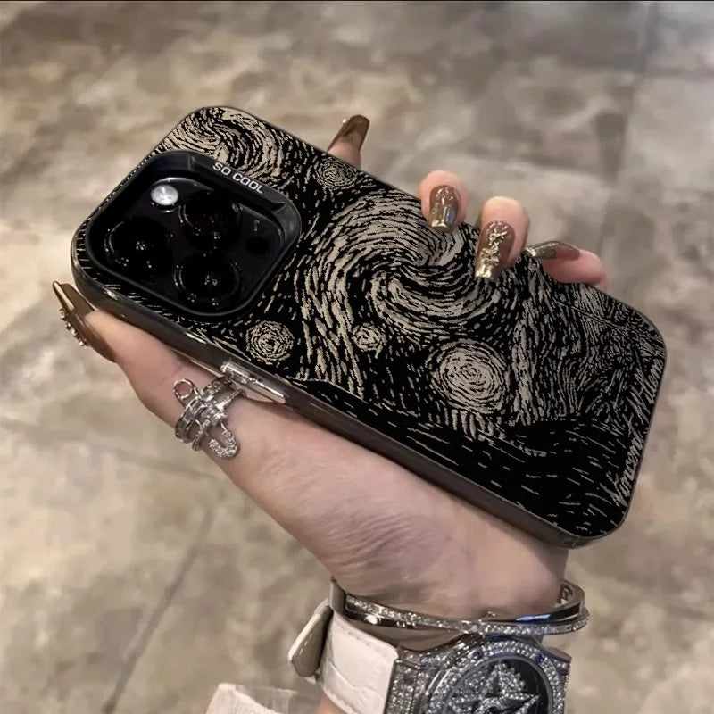 Cry of the Night Phone Cases For IPhone 15 Pro Max 11 12 13 14 Pro Max X XR XSMax 7/8 15 Plus Laser Plated Silicone Bumper Cover
