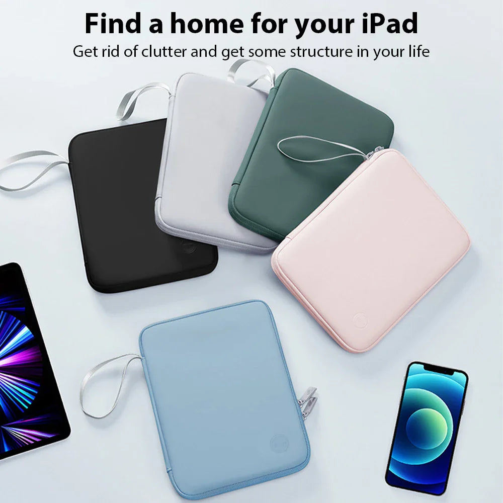 CASEPOKE Tablet Bag 9-13 inch for iPad Accessories Handbag Case for Samsung Lenovo Huawei Xiaomi Sleeve Bag Cover Multi Pockets
