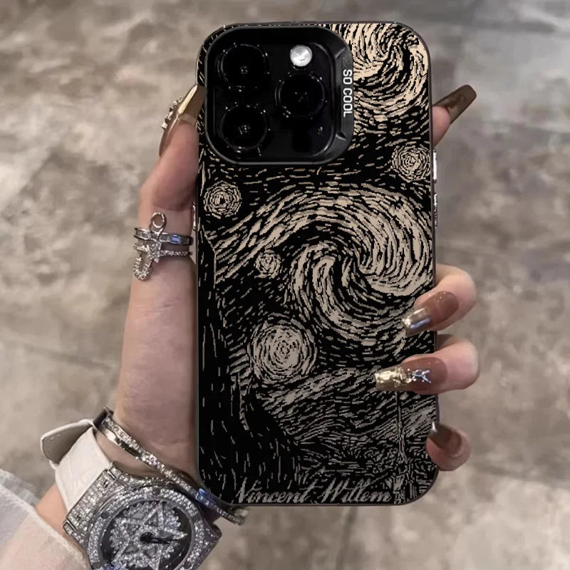 Cry of the Night Phone Cases For IPhone 15 Pro Max 11 12 13 14 Pro Max X XR XSMax 7/8 15 Plus Laser Plated Silicone Bumper Cover