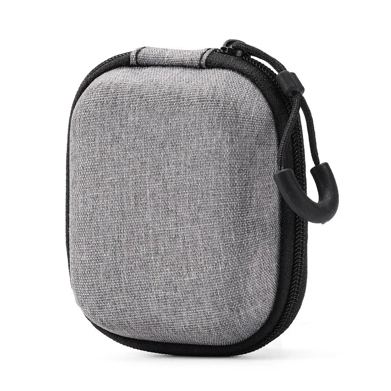 Portable Shockproof Headphone Case Earphone Bag Headset Storage Bag Hard Shell Earphone Accessories memory Card USB Cable