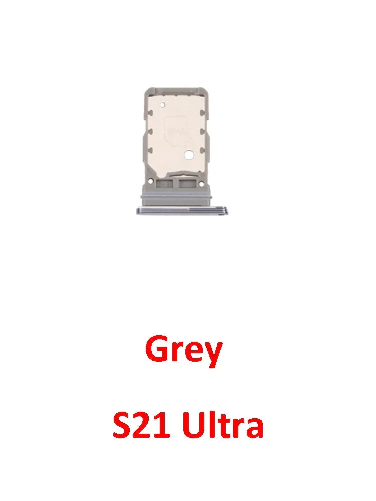 Phone Sim Card Tray For Samsung Galaxy S21 FE Plus Ultra S21+ New SIM Chip Slot Holder G990 G991 G996 G998 With Tool