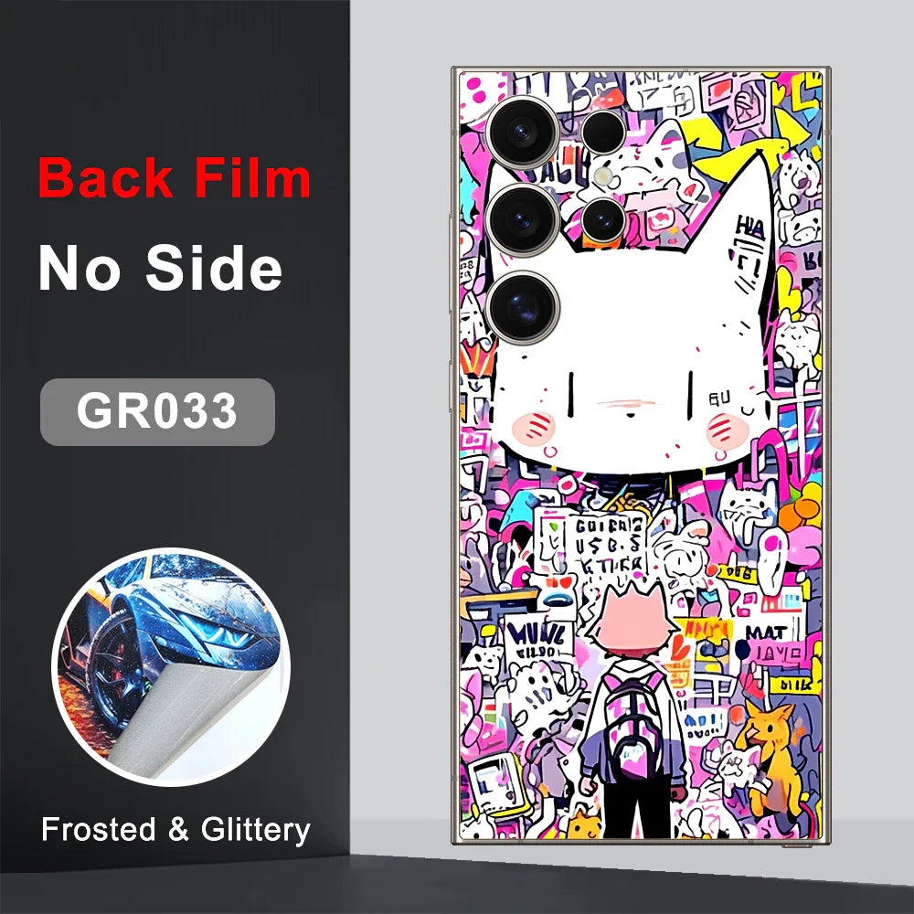 CASEKiTTY Skin Sticker For Galaxy S24 Ultra Back Film Samsung S23 FE S22 S21 Plus Protective Decal Wrap Back Screen Protector