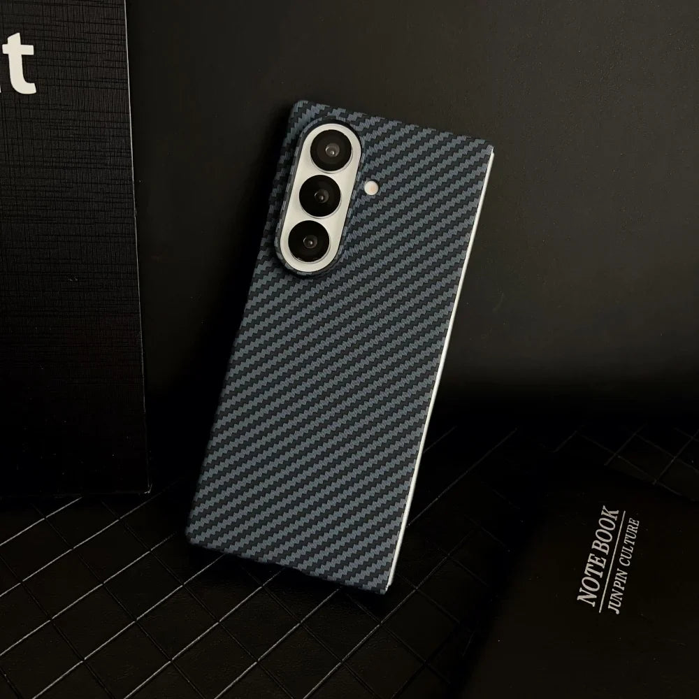 High-end Ultra Thin Carbon Fiber Phone Case for Samsung Galaxy Z Fold 7 6 5 4 3 Magsafe Wireless Charging Screen Protector Cover