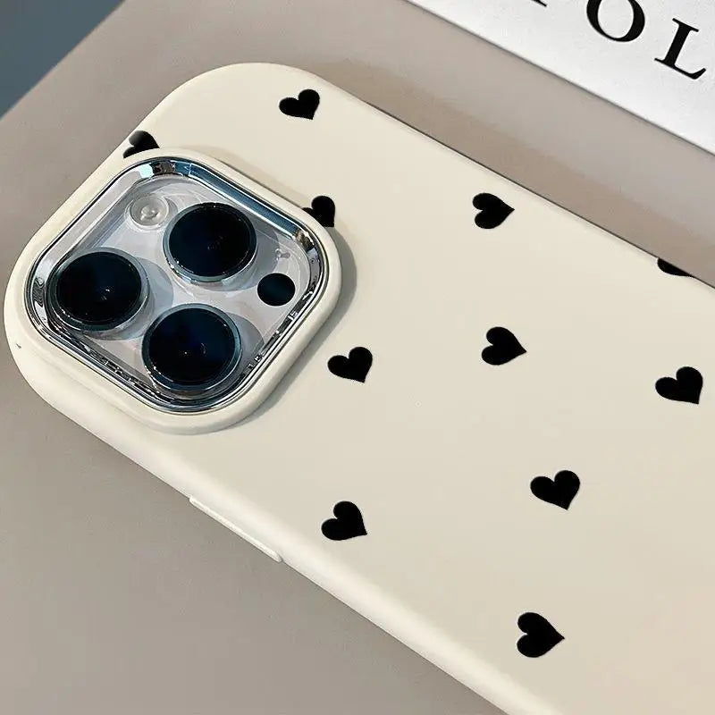 Case For Samsung Galaxy S24 S23 Ultra Plus S20 S21 FE A54 A35 A14 A15 A32 A52 A52S A05 A05S A23 A24 A25 Cover Love Heart Plating