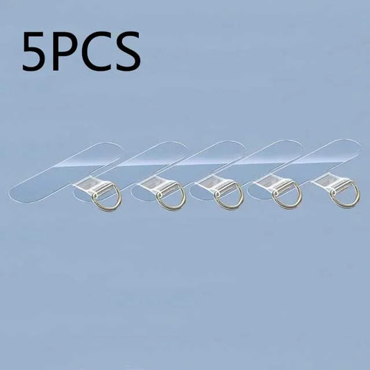 10/5/1Pcs Universal Tpu Mobile Phone Anti-lost Lanyard Card Gasket Nylon Detachable Phone Hanging Cord Strap Patch Tether Pad