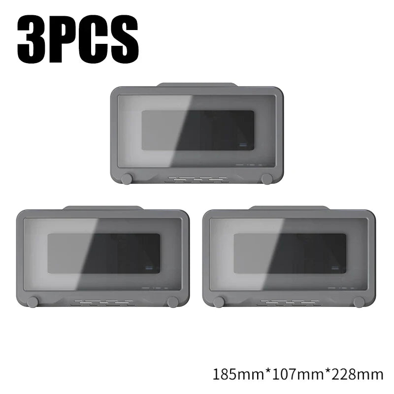 Phone Holder Bathroom Waterproof Home Wall Phone Case Stand Box Self-adhesive Touch Screen Phone Shell Shower Sealing Storage