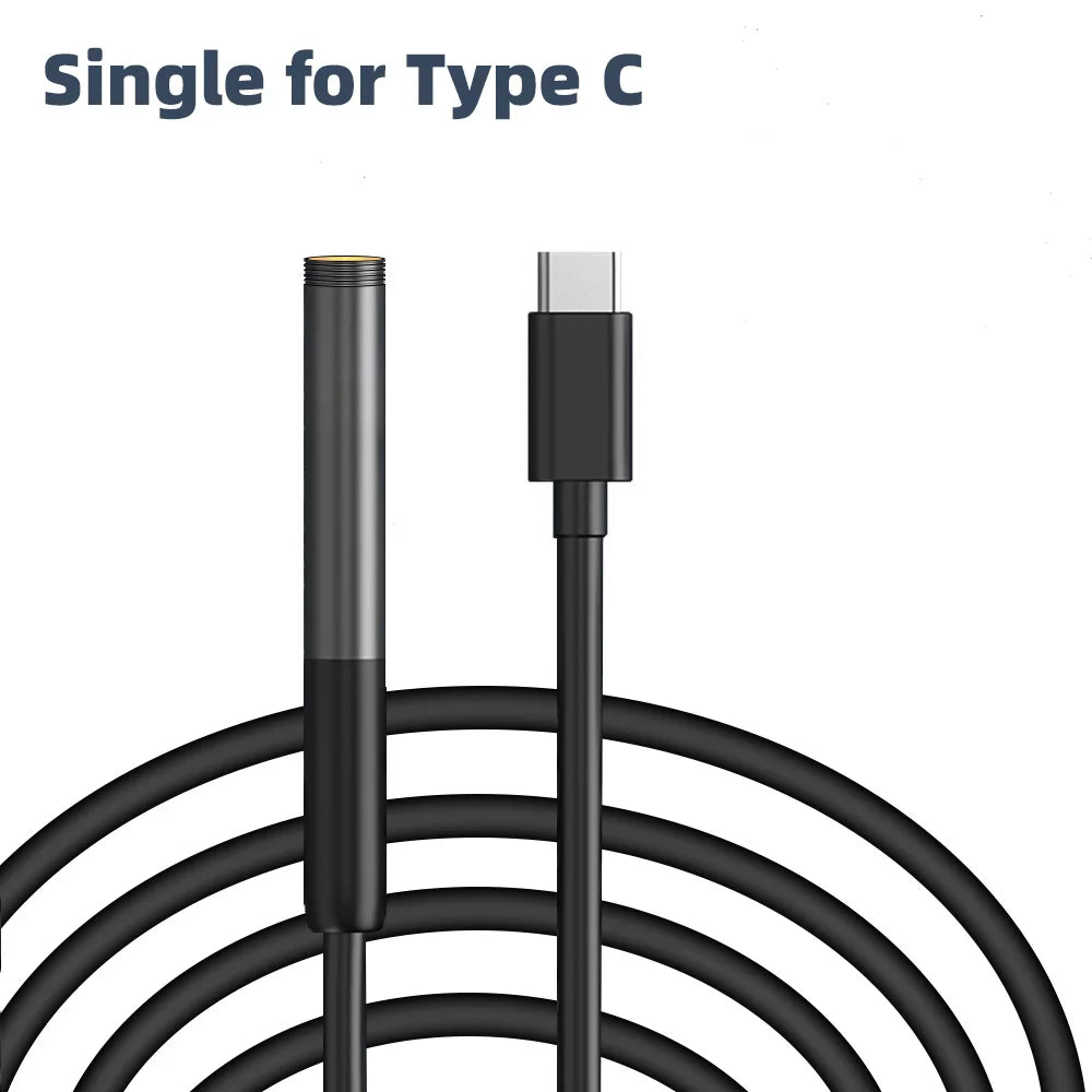 INSKAM Endoscope Inspection Camera 3 in 1 Micro USB/Type-C Mini Inspection Camera for IOS iphone Waterproof Pipeline Borescope
