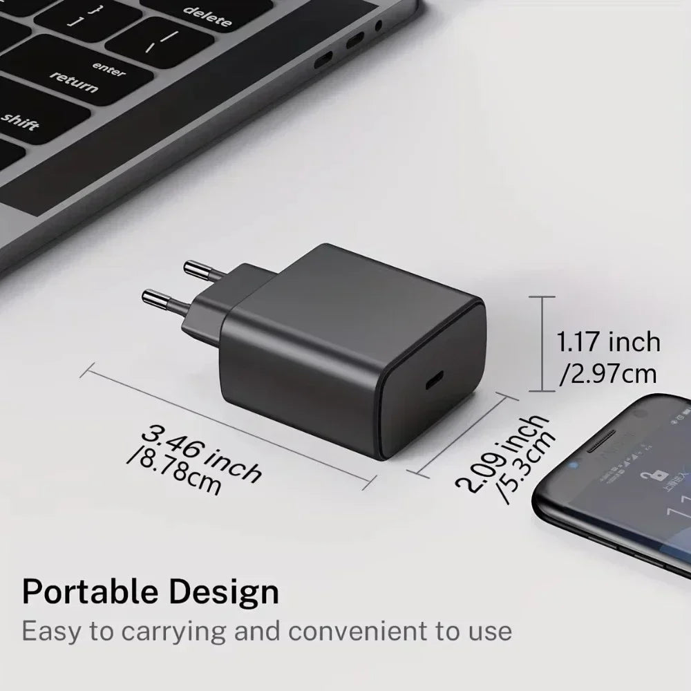 45W PD Charger For Samsung Galaxy S24 S23 S22 Type C Quick Charge USB C to Type C Cable Fast Charging Mobile Phone Wall Adapter