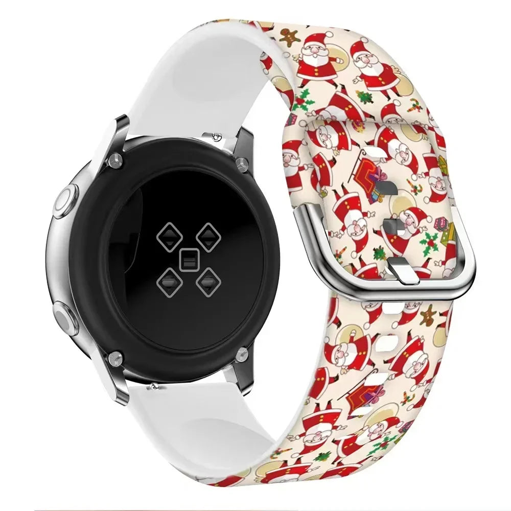 20mm 22mm Christmas Style Silicone Strap for COROS APEX 4 42mm PACE Pro Wristband Suunto Vertical 2 Run Race 2 CMF Watch 3 Pro 2