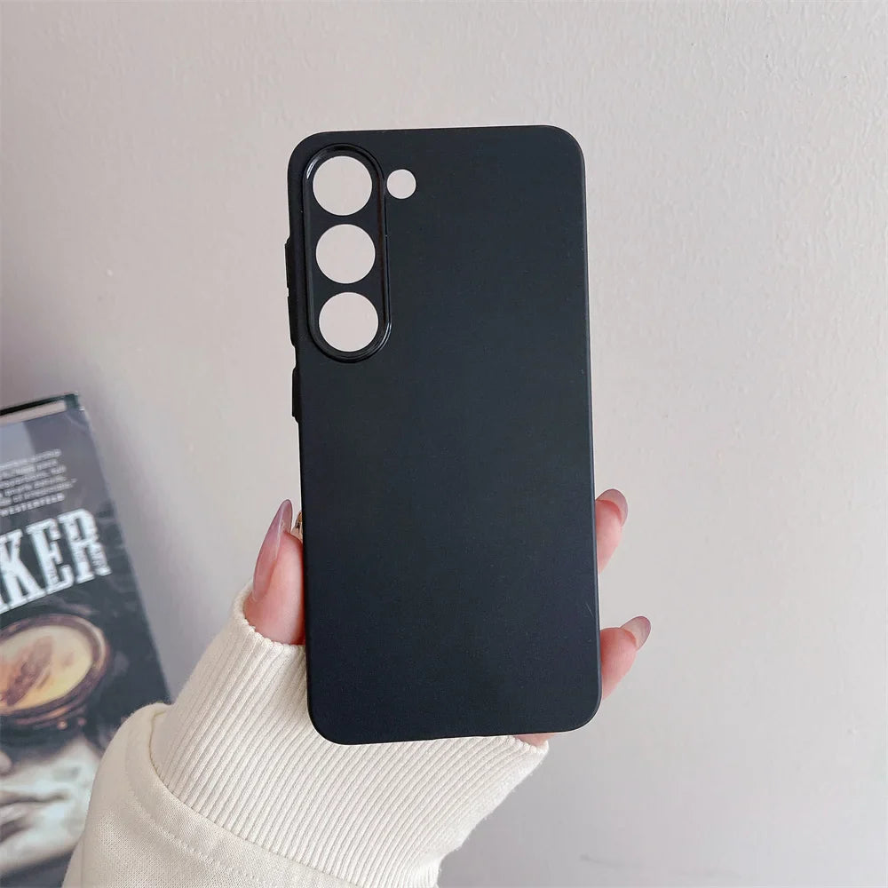 Thin Matte Shockproof Case For Samsung Galaxy S24 S23 S22 Ultra S21 Plus FE A52 A53 A73 A72 A32 A14 A54 Note 20 Ultra TPU Cover
