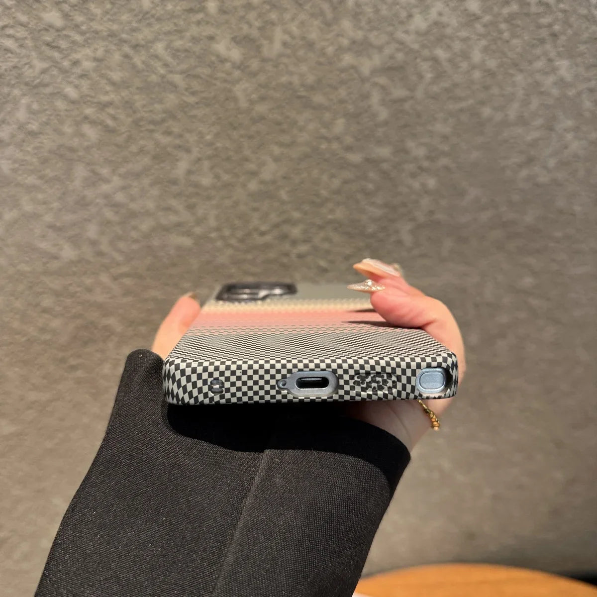 Mountain Carbon Fiber Kevlar Pattern Plastic Case For Samsung S25 S24 S23 Ultra Plus For Magsafe Magnetic Wireless Charge Cover