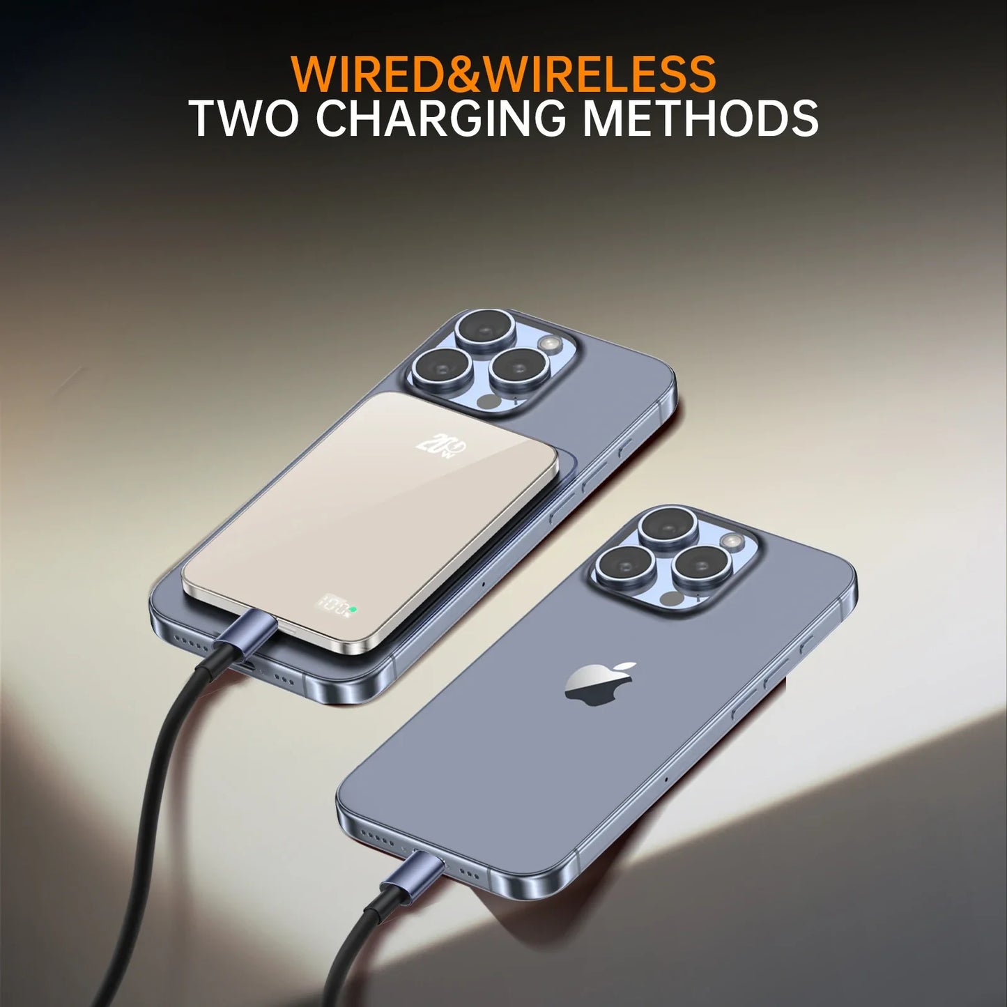 New Glass Material Power banks Portable Travel Powerbank Phone Charger External battery for Magsafe iPhone 16 15 14 13 Pro Max