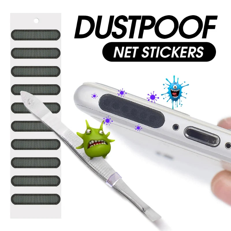 Universal Phone Dustproof Net Stickers Speaker Mesh for iPhone Samsung Anti Dust Net Sound Hole Charging Port Dust Cover Plug