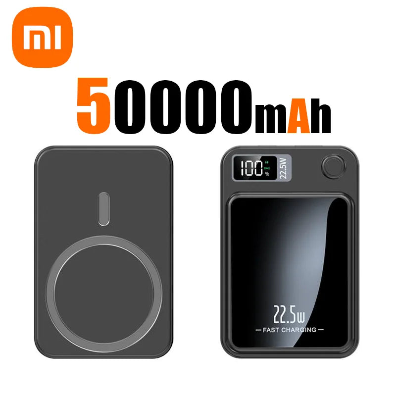 Xiaomi Mijia Magnetic Wireless 100000mAh Power Bank Fast Charger For Magsafe Portable Auxiliary Battery Pack For Iphone Huawei
