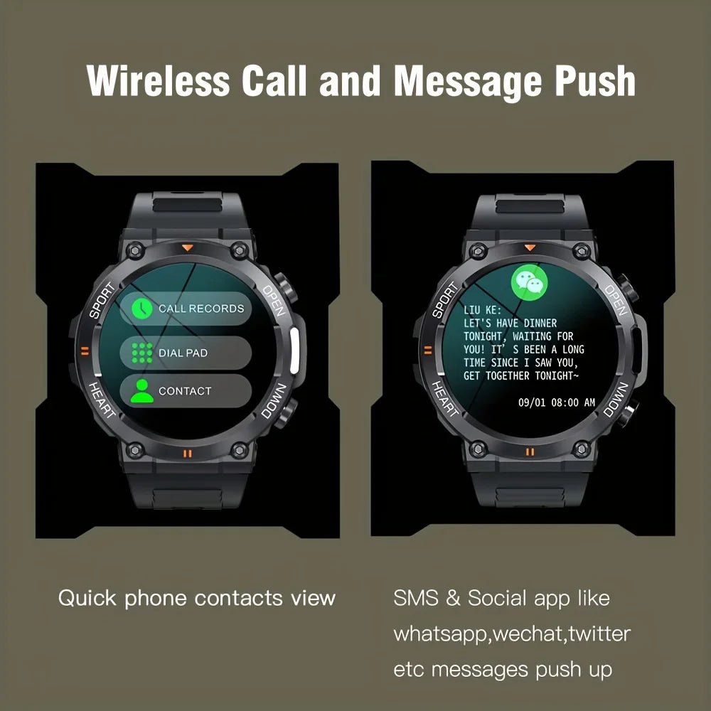 K56Pro Smart Watch for Men Heart Rate Blood Bluetooth Sport 400mAh Long Standby 1.39 Inch 360*360 HD Screen Outdoors Smartwatch
