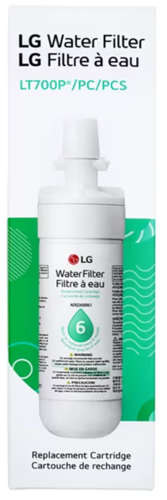 LG LT700P Refrigerator Water Filter - AGF80300702