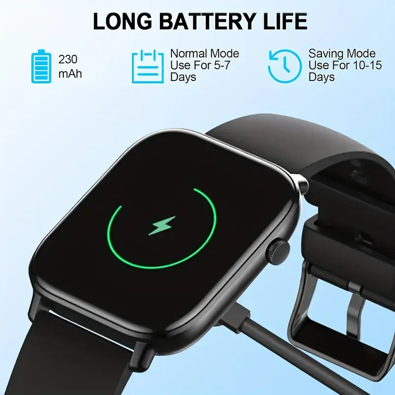 LAXASFIT 2025 New Waterproof Smart Watch Bluetooth Call Women Men Watch Voice Assistant 100+Sports Smartwatch For Android IOS
