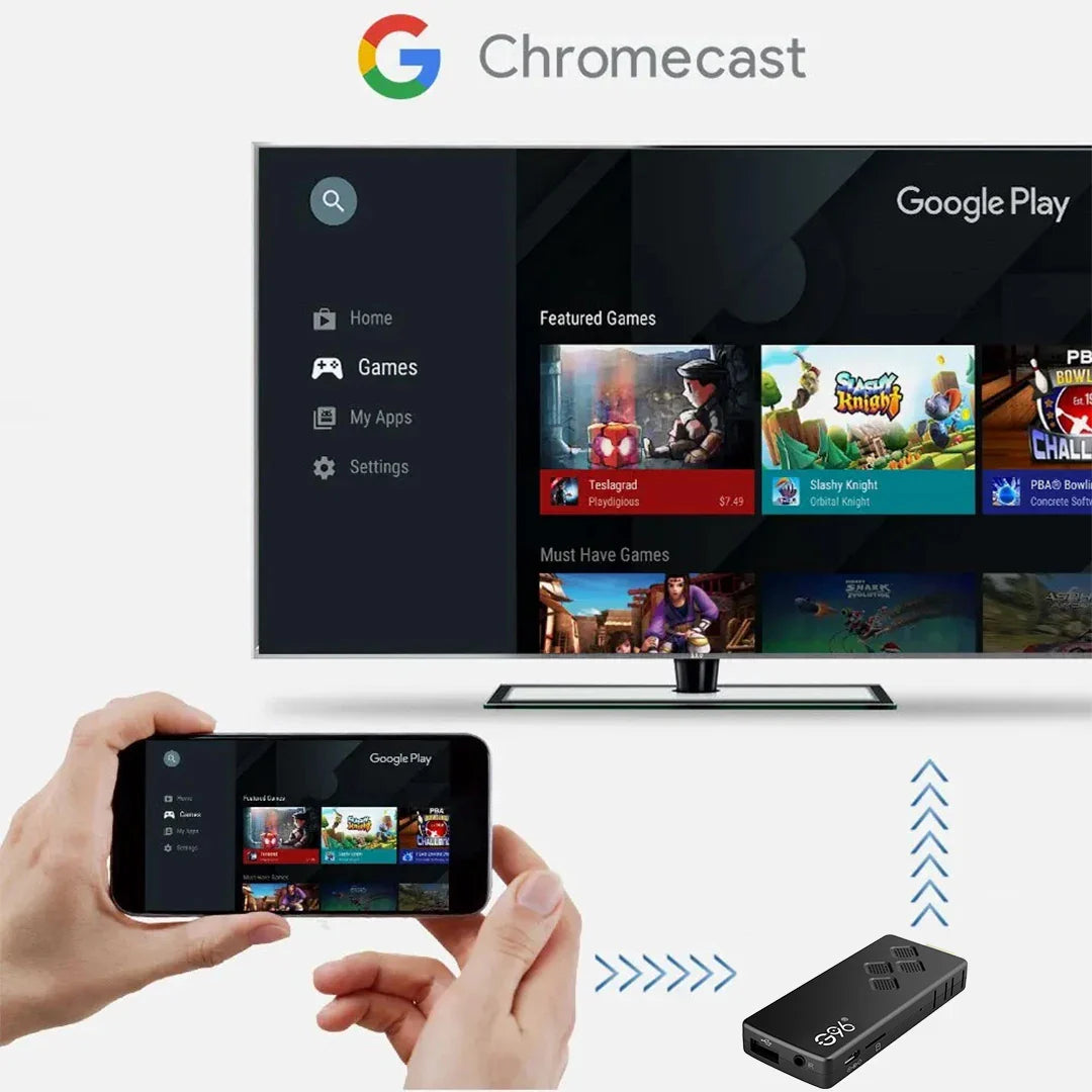 G96 high-performance android 13.0 4k smart TV Stick ATV H313 2GB RAM 16GB ROM Q2 infrared remote control tv stick Dual Wifi