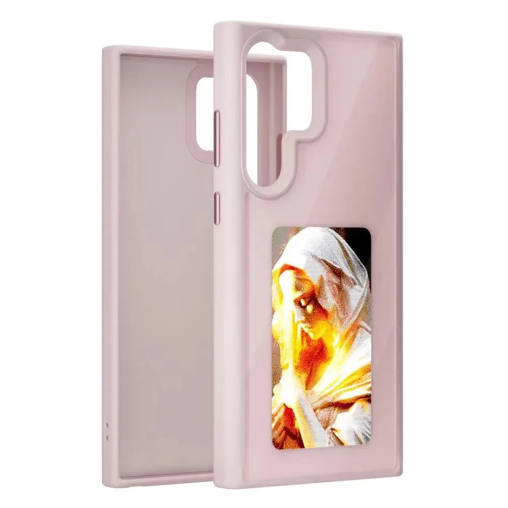 NFC Function AI Phone Cases For Samsung Galaxy S24 Ultra S23U ink Screen DIY Projection Luxury E ink Screen Dropproof Phone Case